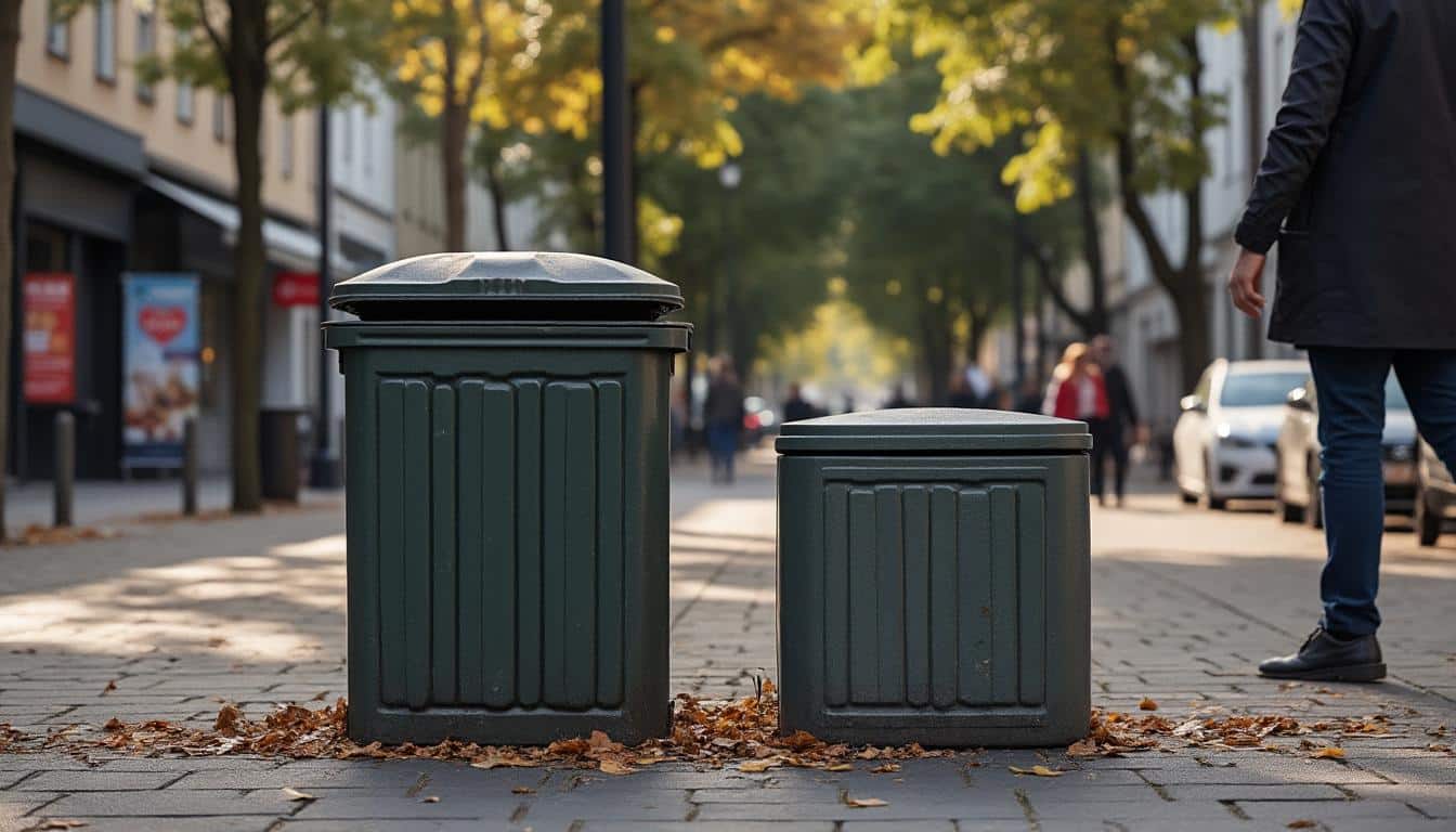 Illustration: Différences entre conteneurs enterrés complets et semi-enterrés