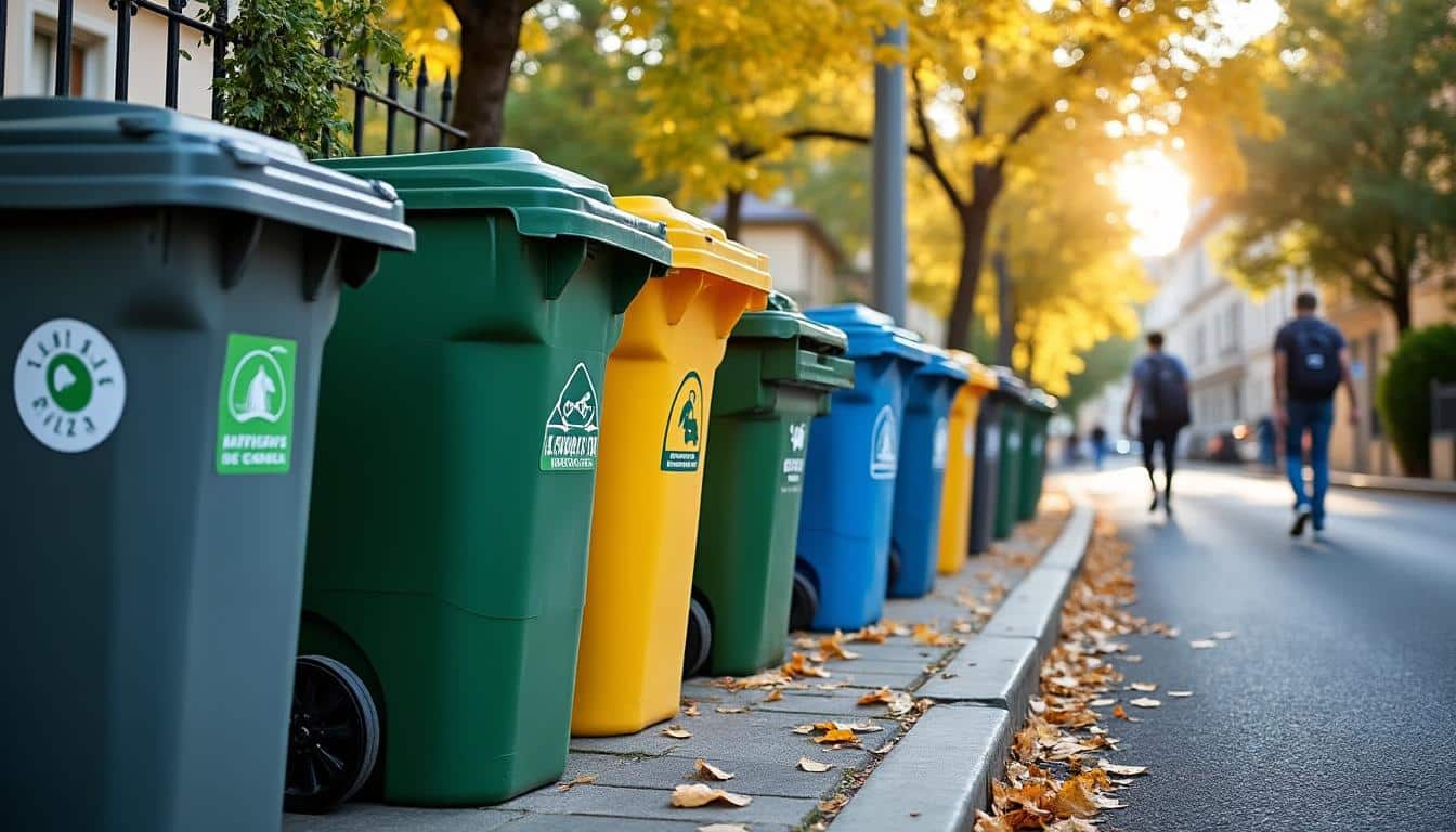 Illustration: Quels sont les différents types de conteneurs poubelles utilisés par la mairie ?