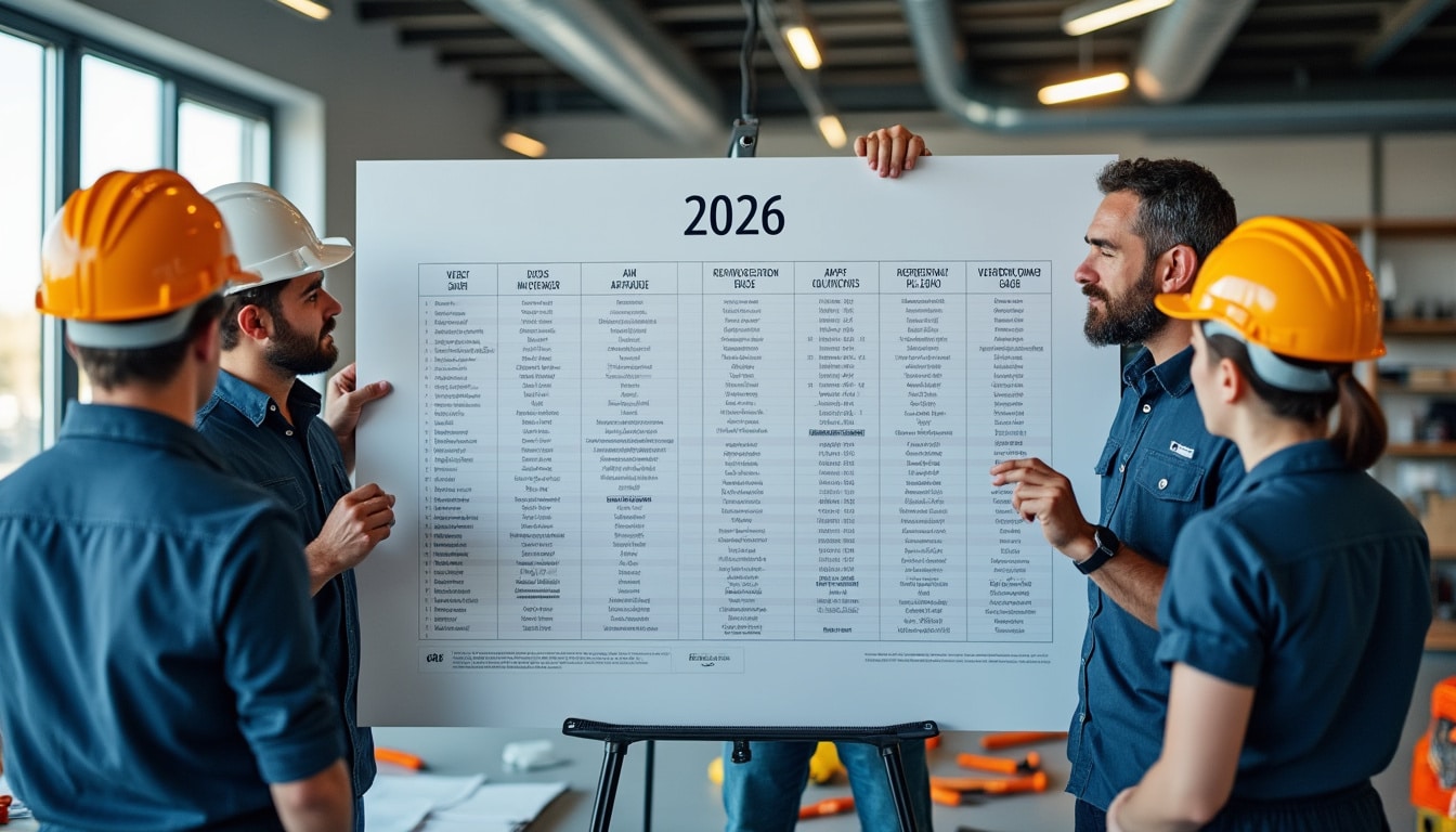 Illustration: Comprendre la grille de rémunération des ouvriers dans le BTP pour 2026