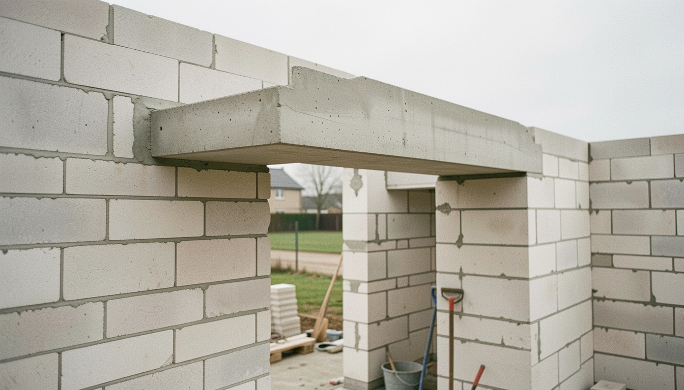 Linteau en béton : choix, pose et dimensions